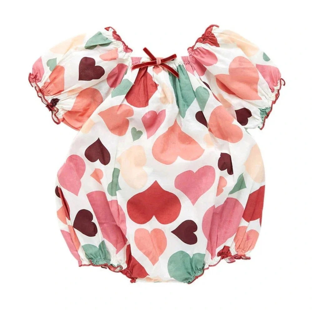 Pink chicken Baby Lexi‎ Bubble - Vintage Hearts size 3-6